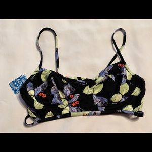 Free people intimately bralette bra large leaves